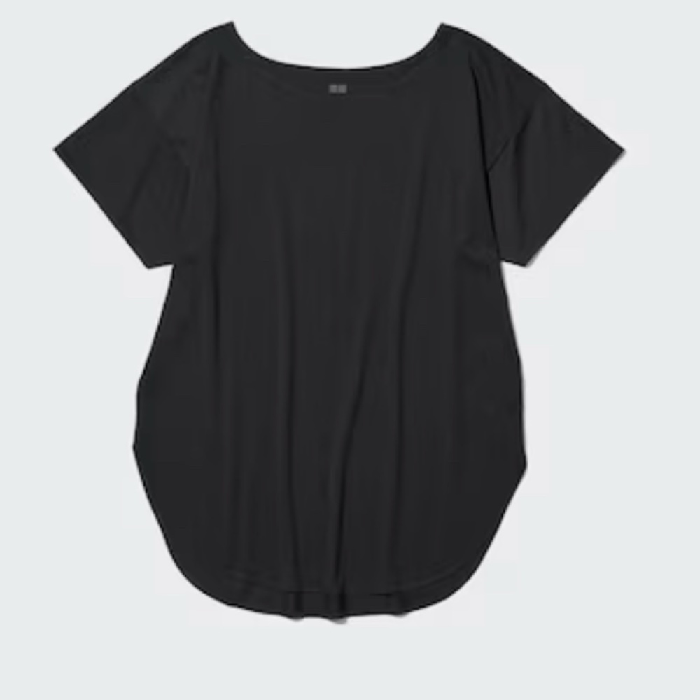 UNIQLO AIRISM LONG TSHIRT BLACK